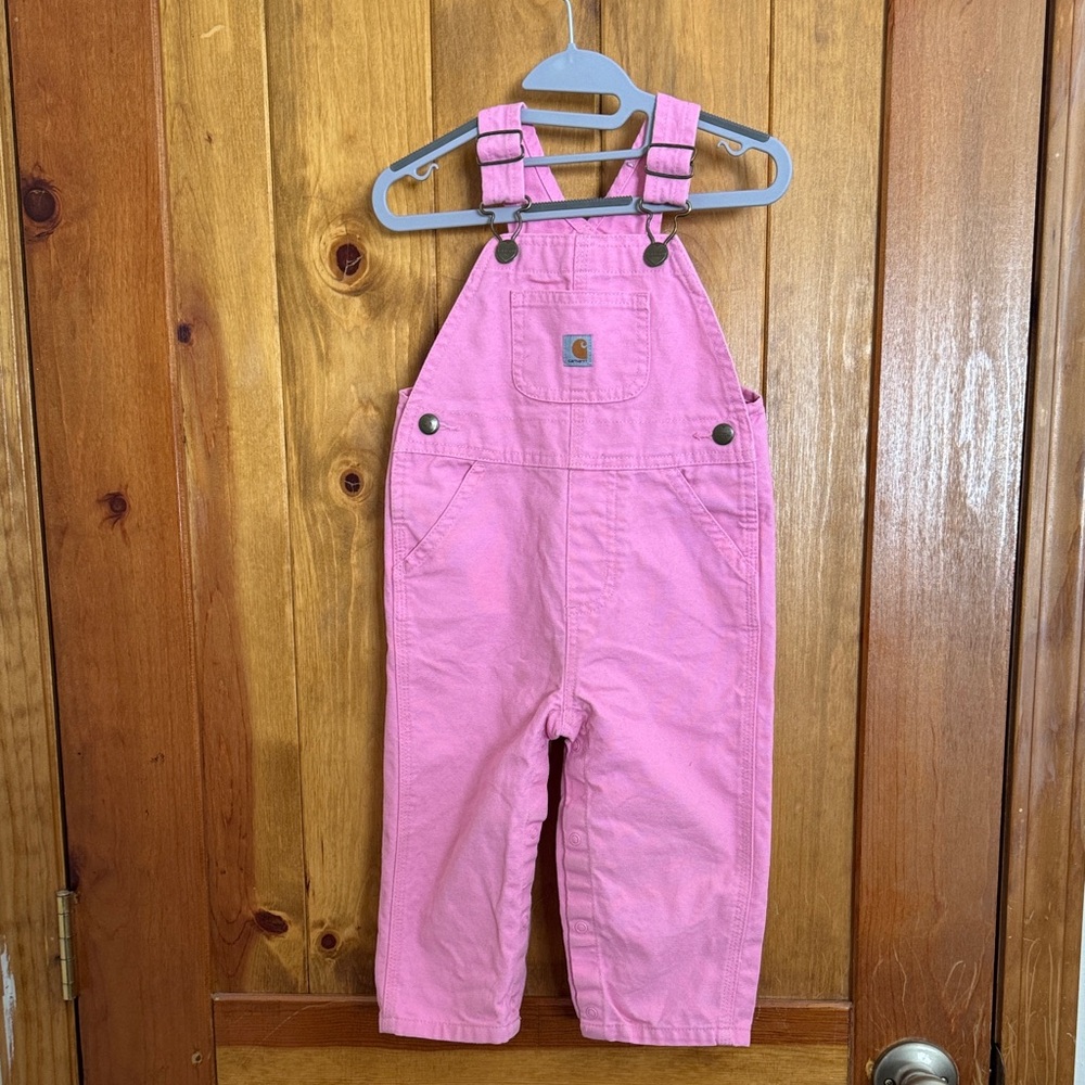 Carhartt Kids Overalls in Pink